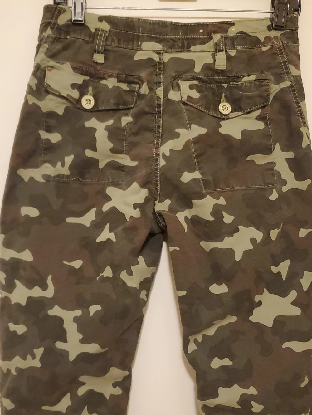 By Anthropologie The Wanderer Camo Print Size 27 Linen Blend